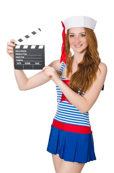 Young woman sailor — Stock Photo, Image