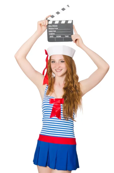 Young woman sailor — Stock Photo, Image