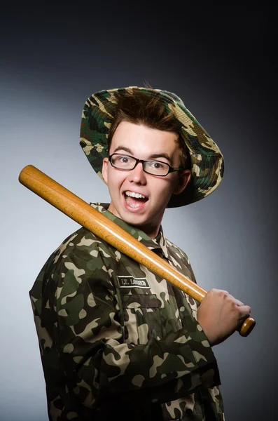 Funny soldier — Stock Photo, Image