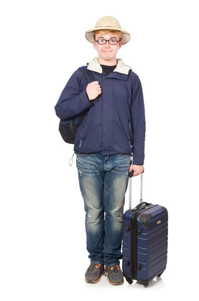 Man with luggage — Stock Photo, Image