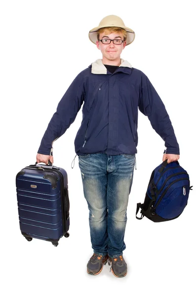 Man with luggage — Stock Photo, Image