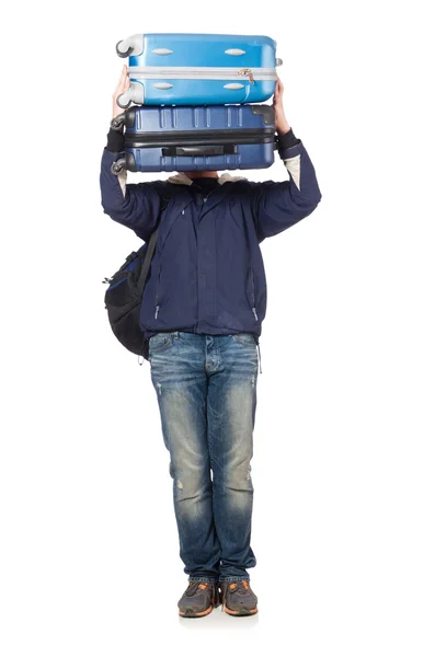Man with luggage — Stock Photo, Image