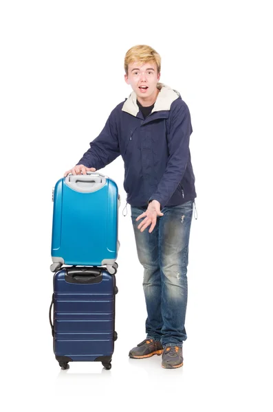 Człowiek z bagażem — Zdjęcie stockowe