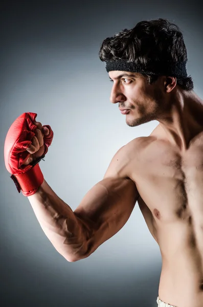 Muscular boxer — Stock Photo, Image