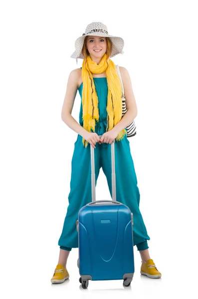 Woman ready for summer holiday — Stock Photo, Image