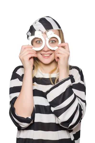 Funny prison inmate — Stock Photo, Image