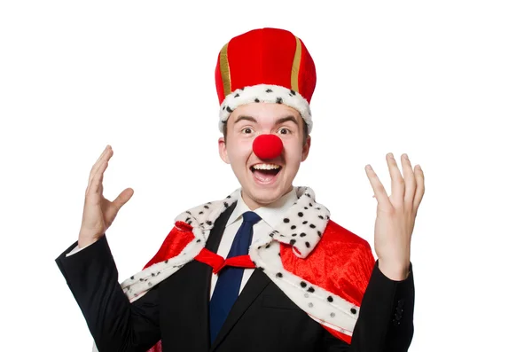 Man with crown — Stock Photo, Image