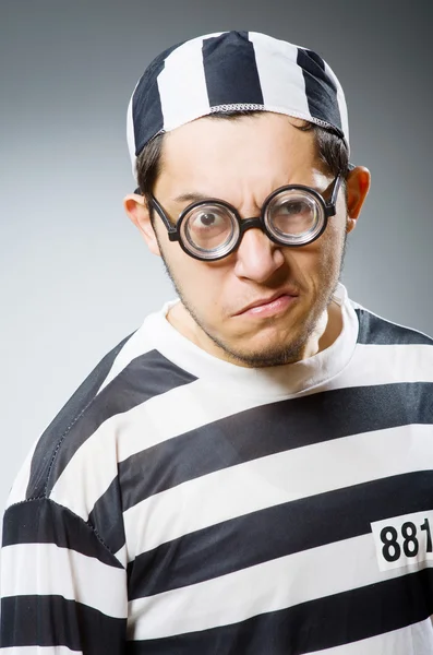 Funny prison inmate — Stock Photo, Image