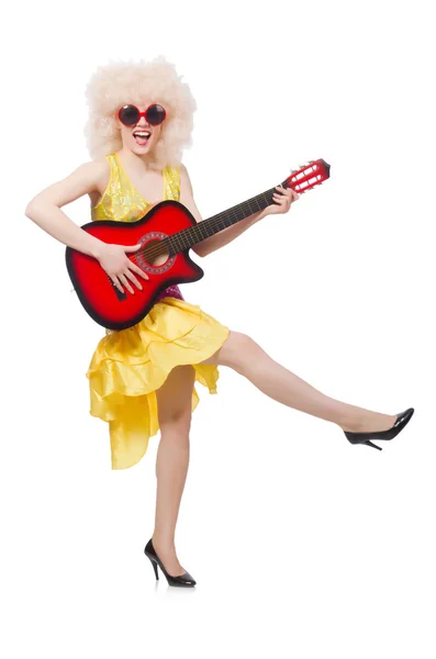 Young woman singer — Stock Photo, Image