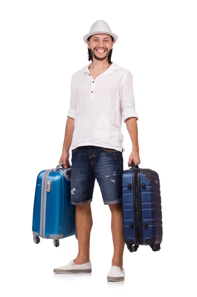 Man with luggage — Stock Photo, Image