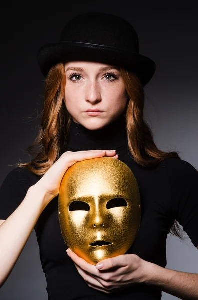 Woman with mask — Stock Photo, Image