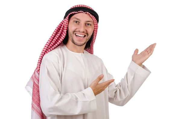 Uomo arabo mostrando — Foto Stock