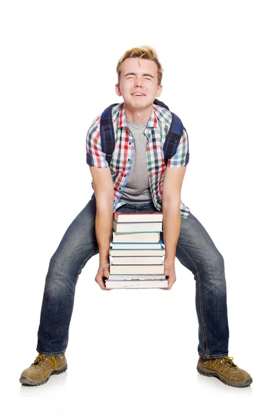 Student with   books — Stock Photo, Image