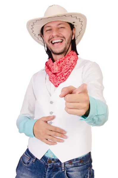 Cowboy pointing — Stock Photo, Image