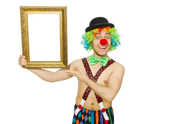 Clown avec cadre photo — Photo