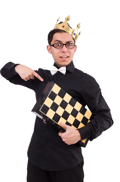 Funny chess player — Stock Photo, Image