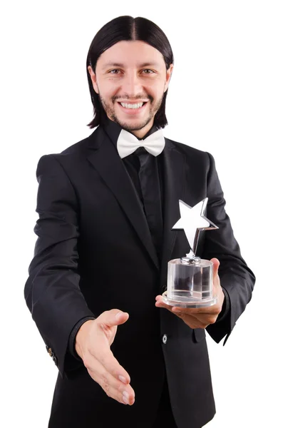 Empresario con premio estrella —  Fotos de Stock