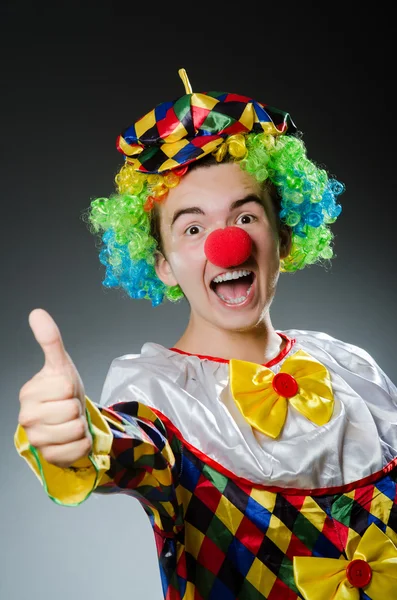 Drôle clown dans humour concept — Photo