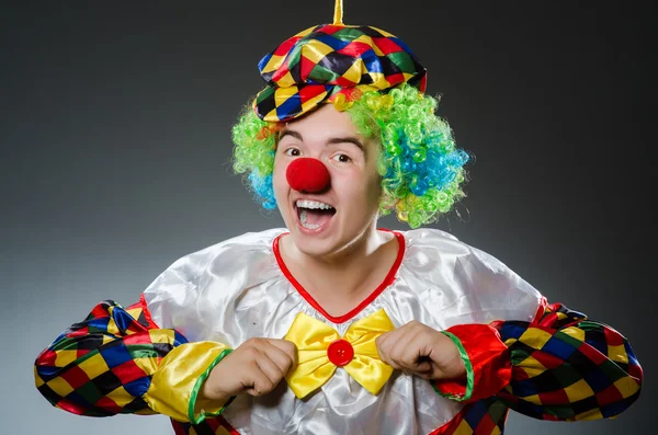 Rolig clown i humor koncept — Stockfoto
