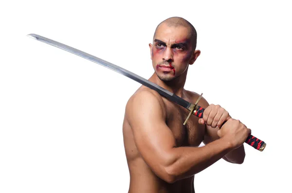 Homem com espada — Fotografia de Stock