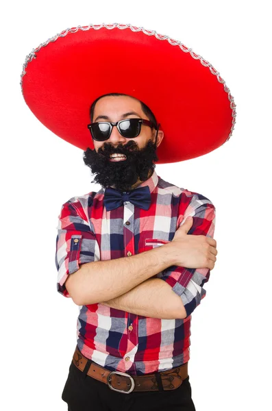 Grappige Mexicaan met sombrero hoed — Stockfoto