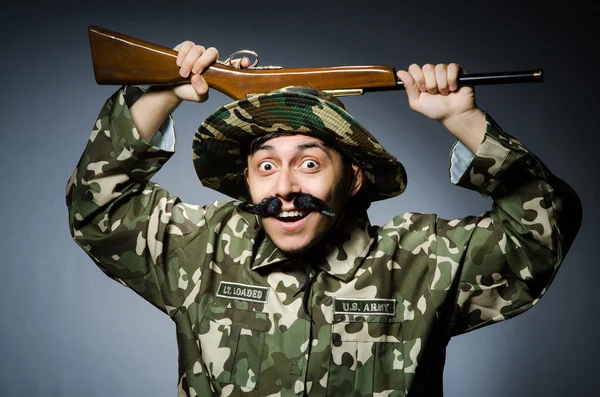 Śmieszne żołnierz — Zdjęcie stockowe