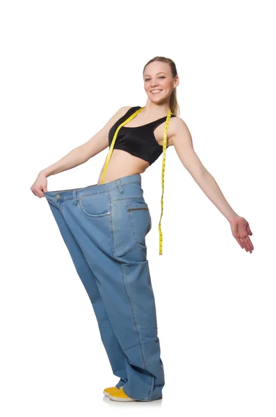 Young woman in dieting concept — Stock Photo, Image