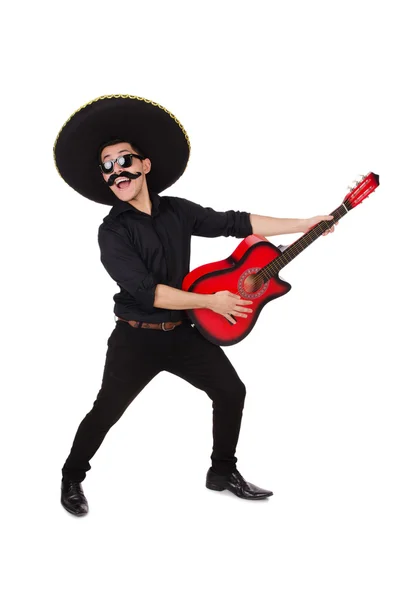 Funny mexican with sombrero hat — Stock Photo, Image