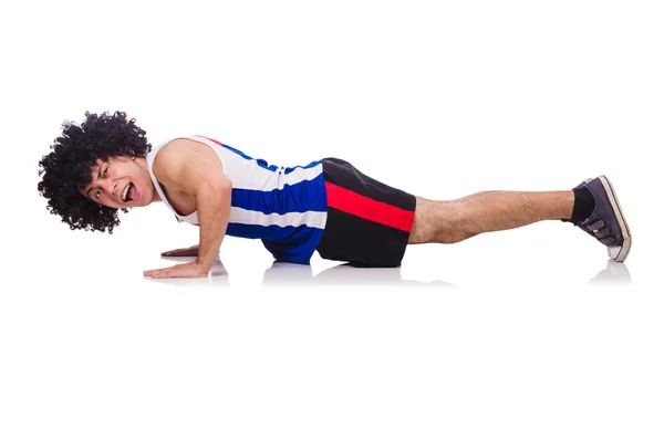 Man doing exercises — Stock Photo, Image