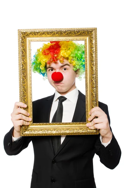 Clown geïsoleerd — Stockfoto