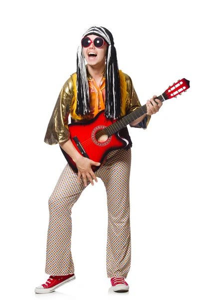 Mann mit Gitarre — Stockfoto