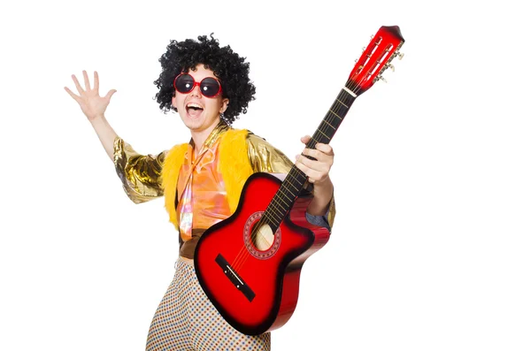 Mann mit Gitarre — Stockfoto