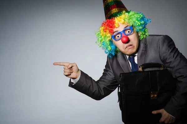 Clown uomo d'affari — Foto Stock