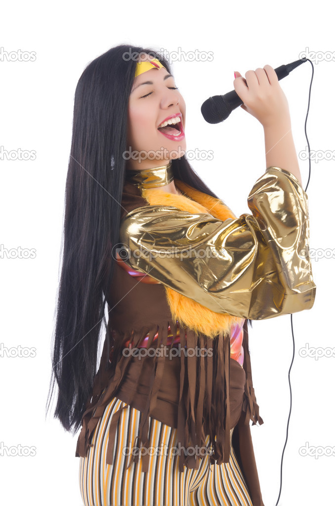 Spanish woman singing