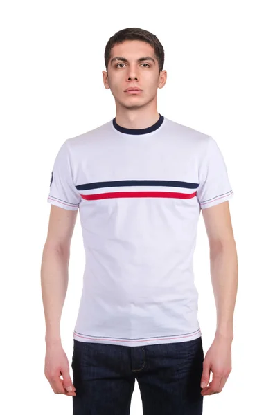 Mannen i t-shirt — Stockfoto