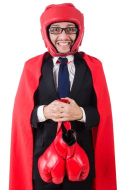 genç işadamı boksör