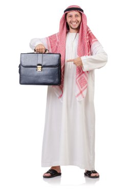 evrak çantası ile Arap işadamı