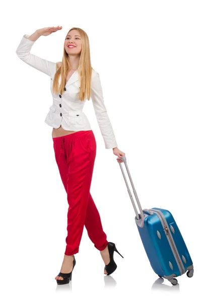 Mujer preparándose para las vacaciones —  Fotos de Stock