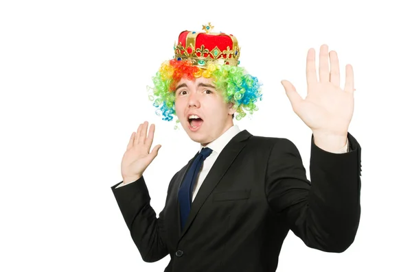 Clown zakenman — Stockfoto