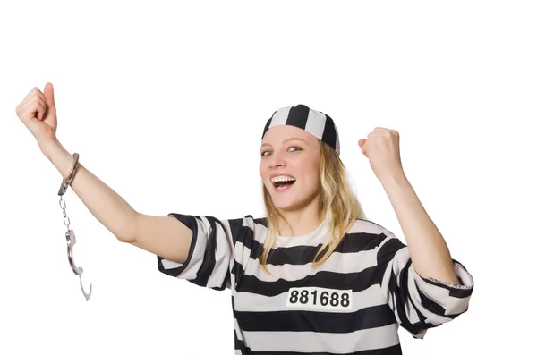 Funny prison inmate — Stock Photo, Image