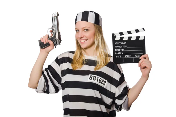 Funny prison inmate — Stock Photo, Image