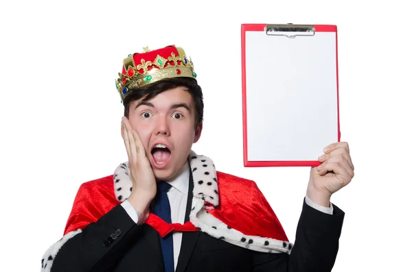 King businessman — Stock Photo, Image