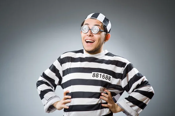 Funny prison inmate — Stock Photo, Image