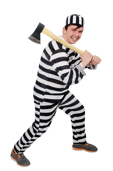 Funny prison inmate — Stock Photo, Image