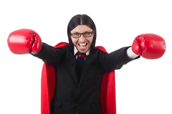 Young businessman boxer — Stock Photo, Image