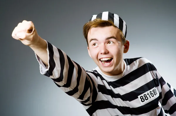 Funny prison inmate — Stock Photo, Image