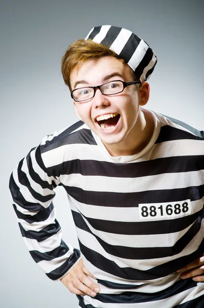 Komik hapishane tutuklu — Stok fotoğraf