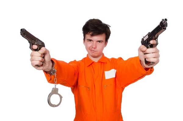 Funny prison inmate — Stock Photo, Image