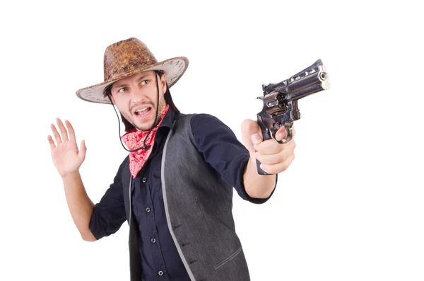 Cowboy geïsoleerd — Stockfoto