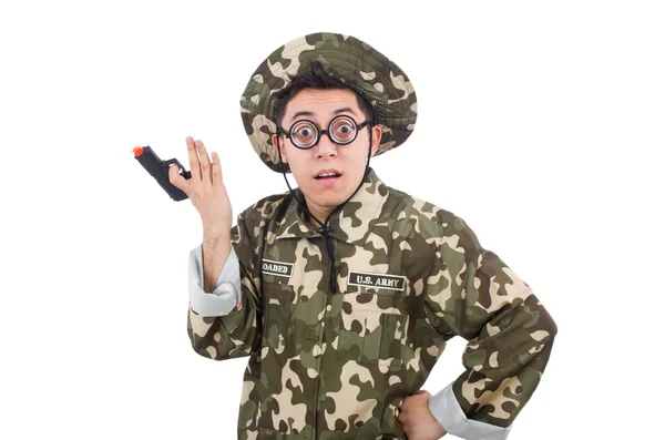 Funny soldier — Stock Photo, Image